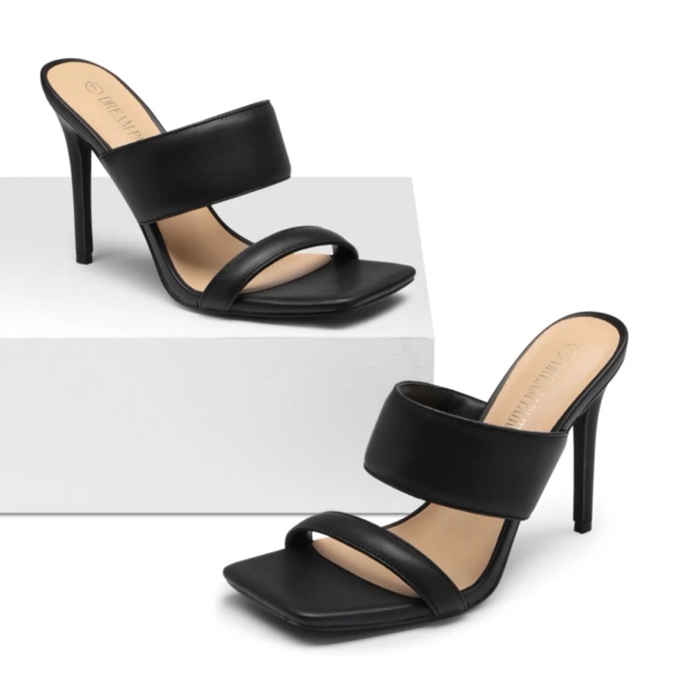 ***SOLD***Women's Square Toe High Stiletto Heels Open Toe